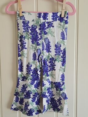 kate quinn Bluebonnet Leggings with Ruffle Hem